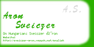 aron sveiczer business card